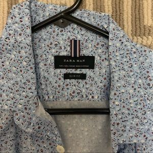 Mens Zara Floral Shirt